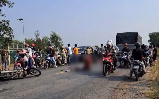 Hiện trường vụ tai nạn giao thông trên Quốc lộ N2 làm 2 người tử vong. Ảnh: Thành Nhân