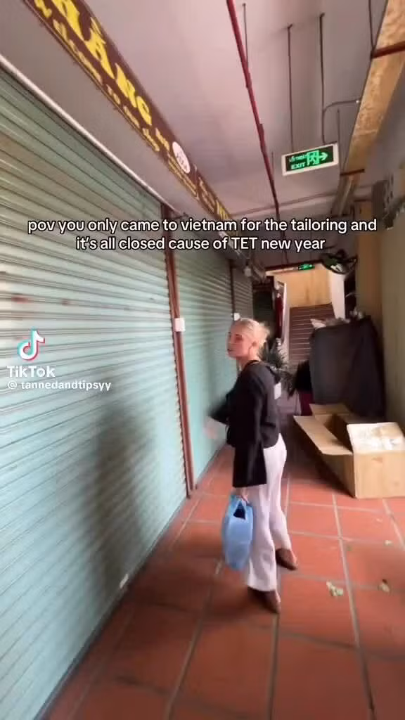 Balin chia sẻ hụt hẫng khi các tiệm may đóng cửa. Video. Balin