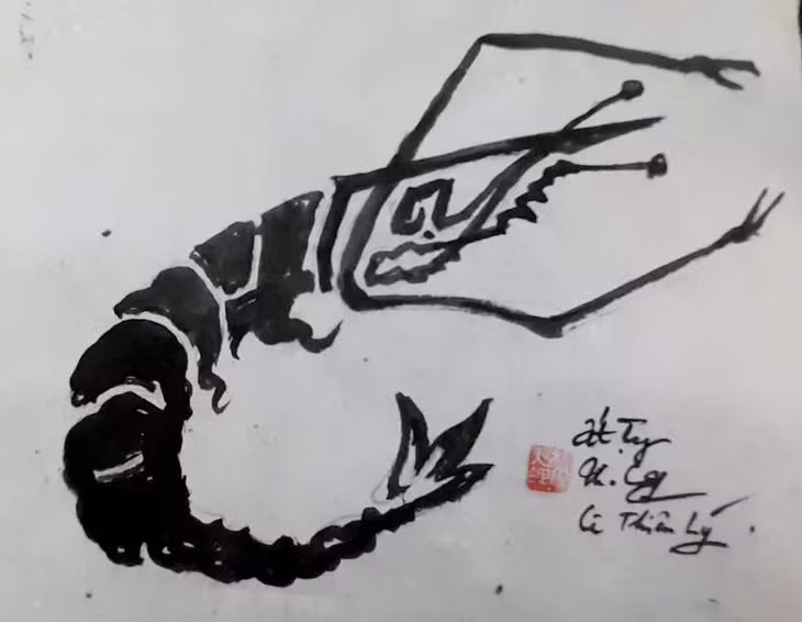 Chữ Ất Tỵ hình con tôm.