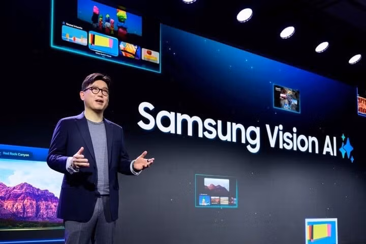 Samsung ra mắt màn hình AI hóa tại CES 2025.