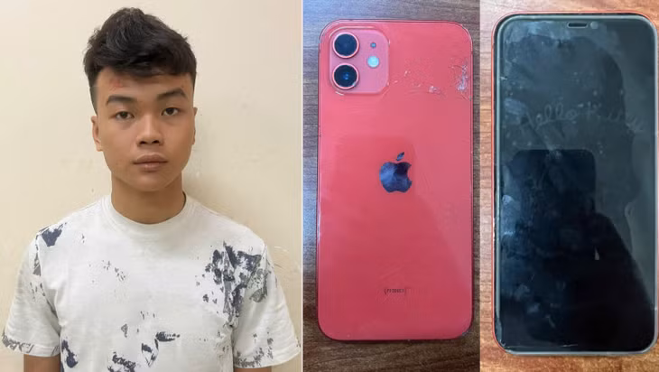 Đối tượng Phạm Nguyễn Phú Tỷ và tang vật thu giữ.