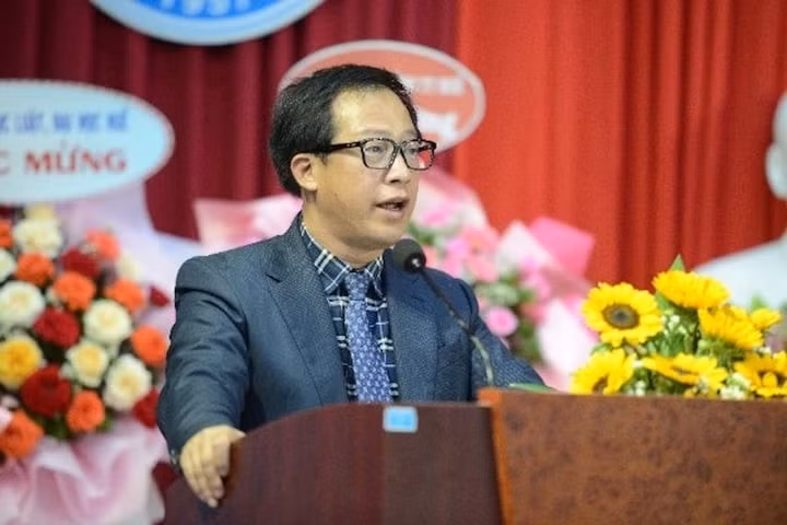 PGS.TS Lê Anh Phương thời điểm trước khi bị bắt.