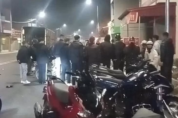 Khu vực xảy ra vụ tai nạn tại xã Lạc Phượng, huyện Tứ Kỳ.