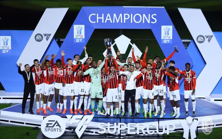 AC Milan đoạt Siêu cup đầy ngoạn mục. Ảnh: AC Milan