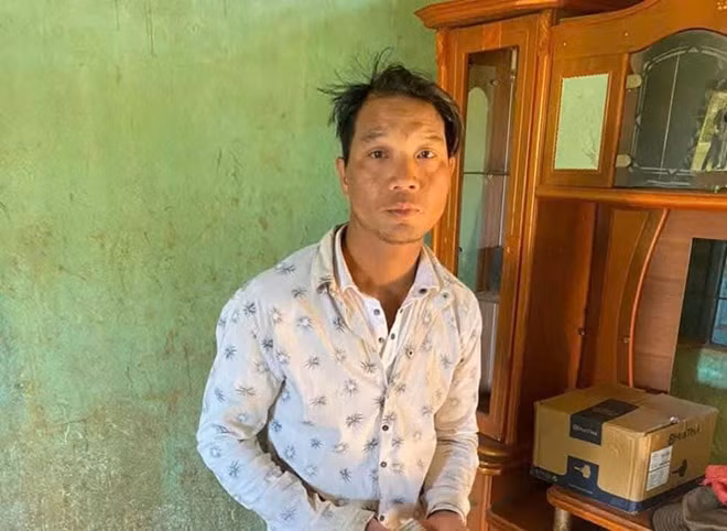 Đối tượng Kyư bị bắt để điều tra về hành vi cướp tài sản. Ảnh: Công an Đak Đoa