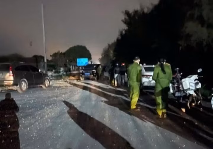 Hiện trường nơi xảy ra án mạng.