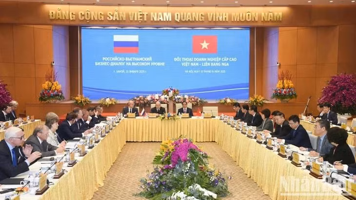 Quang cảnh Đối thoại doanh nghiệp cấp cao Việt Nam-Liên bang Nga. (Ảnh: TRẦN HẢI)