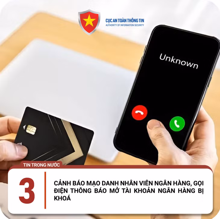 Người dân được khuyến nghị cần kiểm tra thông tin từ nguồn chính thống, chủ động liên hệ với ngân hàng để xác nhận tình hình; thường xuyên thay đổi mật khẩu và bảo mật tài khoản bằng xác minh 2 yếu tố. Ảnh minh họa: NCSC