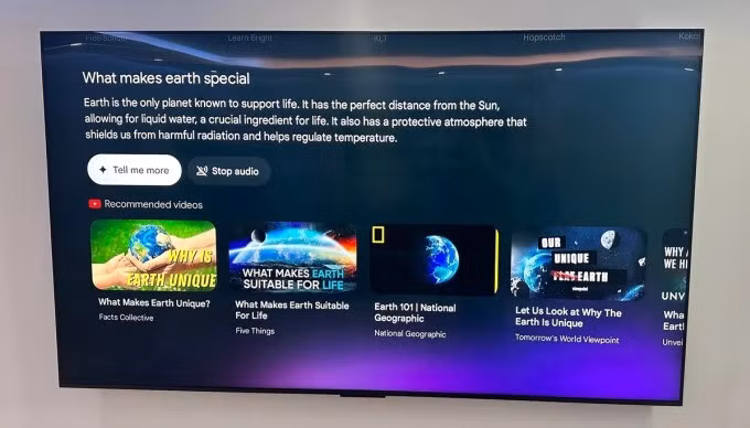 Gemini hoạt động trên một mẫu Google TV. Ảnh: Future