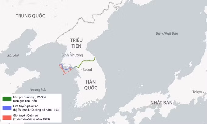 Vị trí bán đảo Triều Tiên. Đồ họa: CSIS