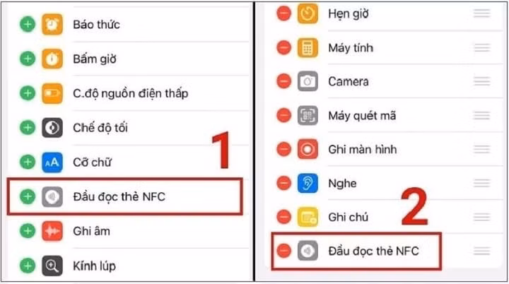 Cách bật NFC trên iPhone.