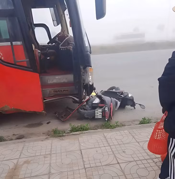 Hiện trường vụ tai nạn thương tâm. Ảnh: CTV