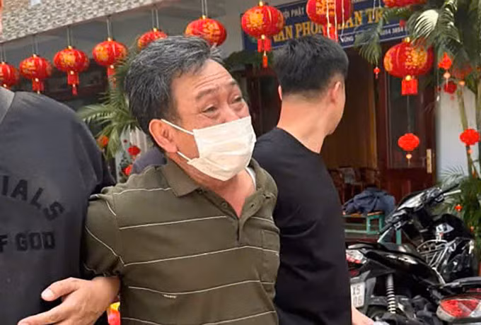Vũ Văn Vương lúc bị bắt. Ảnh: CAND