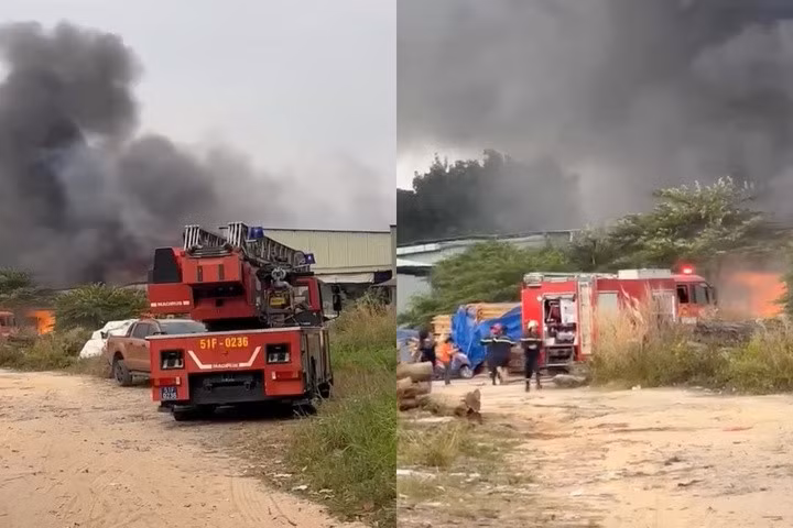 Hiện trường vụ hoả hoạn khiến nhiều tài sản bị thiêu rụi.