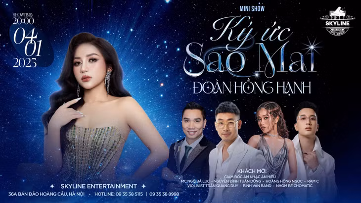 Đêm nhạc "Ký ức Sao Mai" quy tụ nhiều ca sĩ, nghệ sĩ nổi tiếng.