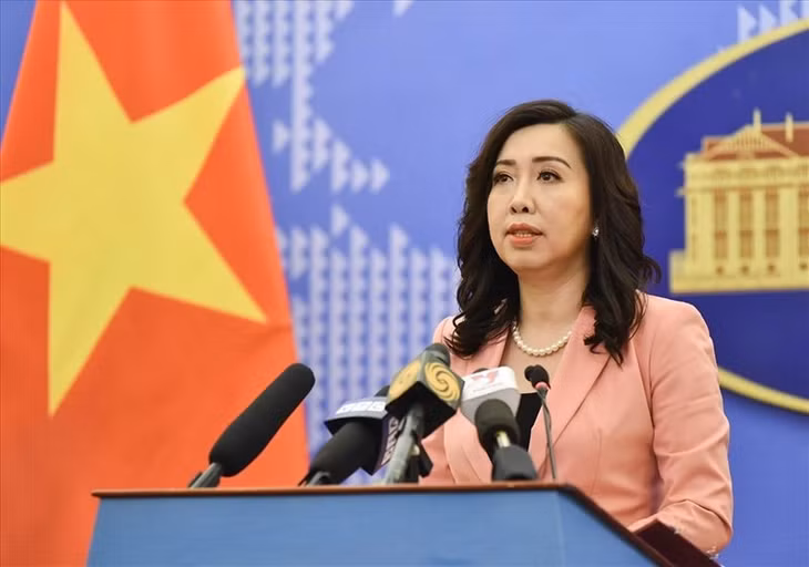 Người phát ngôn Bộ Ngoại giao Việt Nam Lê Thị Thu Hằng. Ảnh: BNG