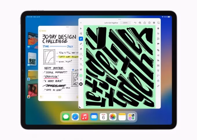 Giao diện iPadOS 16.