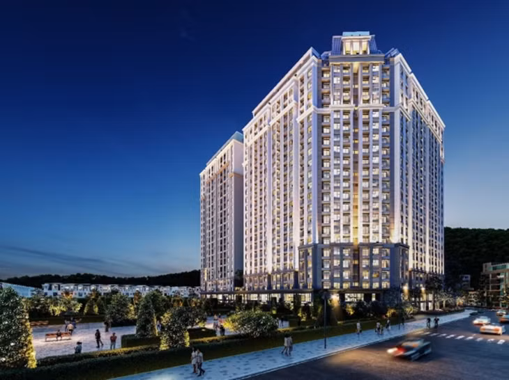 Toà tháp JinJu Tower mang đến phong cách chuẩn sống Hàn Quốc cho người dân Quảng Ninh.