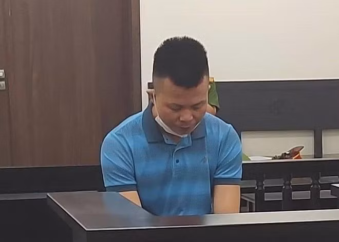 Bị cáo Phúc tại phiên toà.