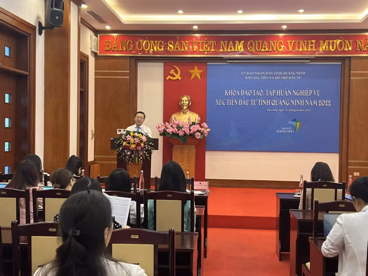 Quang cảnh buổi tập huấn.