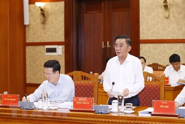 Tong Bi thu: Day nhanh tien do dieu tra, xet xu cac vu an tham nhung hinh anh 2