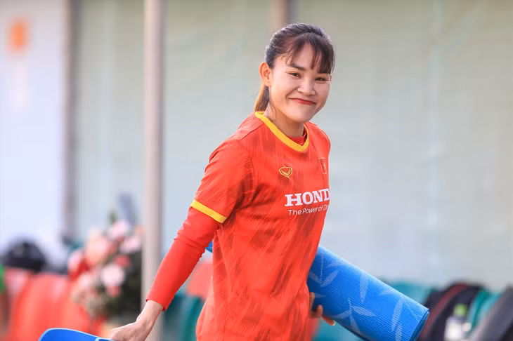 Trung vệ Chương Thị Kiều là cầu thủ quan trọng của tuyển nữ Việt Nam. Ảnh: Minh Dân