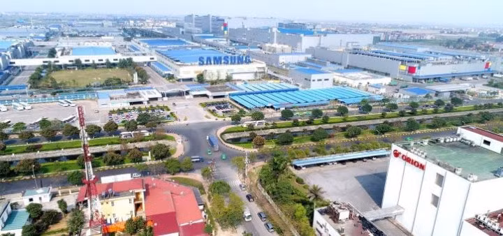 Khu công nghiệp Yên Phong (Bắc Ninh) của chủ đầu tư Viglacera thu hút vốn FDI lớn nhất miền Bắc. Ảnh: Viglacera