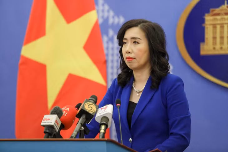 Người phát ngôn Bộ Ngoại giao Lê Thị Thu Hằng.