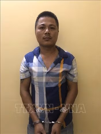 Đối tượng Hoàng Trung Thành. Ảnh: TTXVN phát