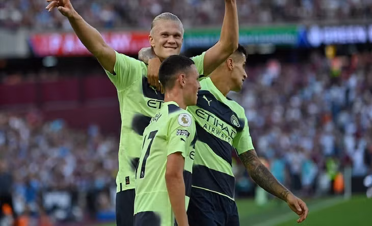 Man City tỏ ra vượt trội so với đối thủ. Ảnh: AFP