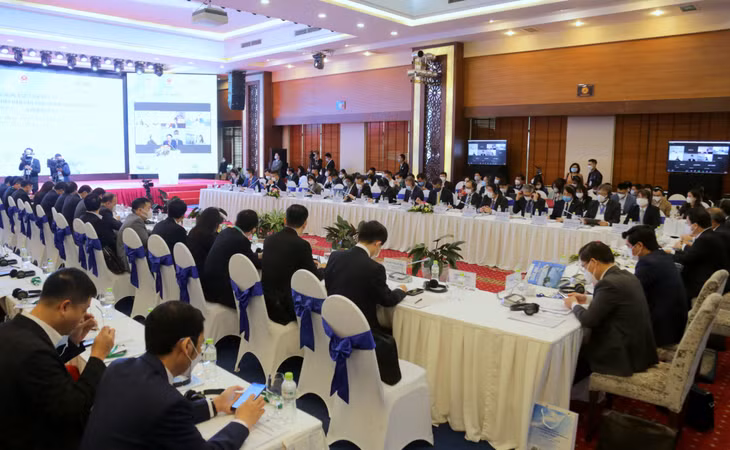 Hội nghị Xúc tiến đầu tư các doanh nghiệp Nhật Bản vào tỉnh Quảng Ninh bằng hình thức trực tiếp kết hợp với trực tuyến, tháng 12/2021.