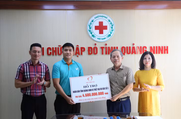 Hội Chữ thập đỏ tỉnh Quảng Ninh tiếp nhận hơn 4,6 tỷ đồng từ Quỹ Thiện tâm - Tập đoàn VinGroup.