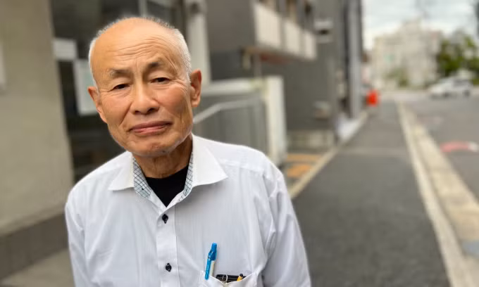 Toshiyuki Mimaki, đồng chủ tịch Nihon Hidankyo. Ảnh: Guardian