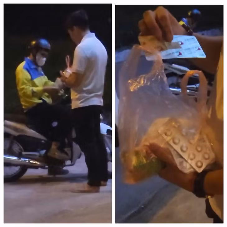 Thuốc kháng sinh được nhà thuốc gọi shipper giao đến tận cửa cho người mua, không cần bất cứ chỉ định, kê đơn nào của bác sĩ. Ảnh: Quang Phú