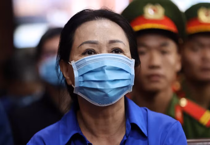 Bà Trương Mỹ Lan tại tòa hôm nay. Ảnh: Quỳnh Trần
