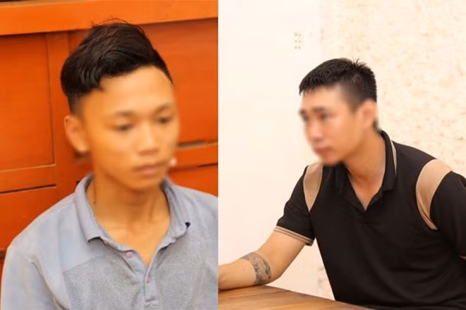 2 đối tượng cướp tài sản tại cơ quan Công an. Ảnh: Công an cung cấp