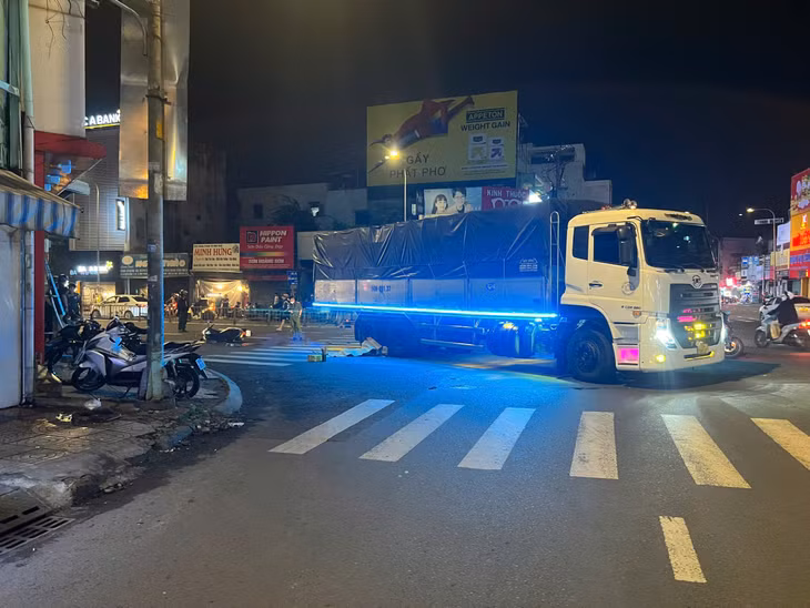 Hiện trường vụ tai nạn.