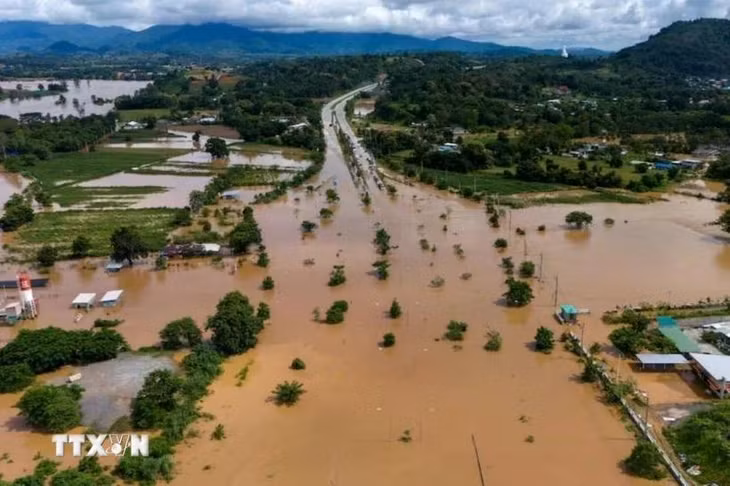 Ngập lụt ở Thái Lan. (Ảnh: Reuters/TTXVN)