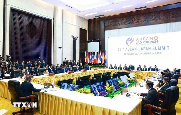 Hội nghị cấp cao ASEAN-Nhật Bản lần thứ 27. (Ảnh: Dương Giang/TTXVN)