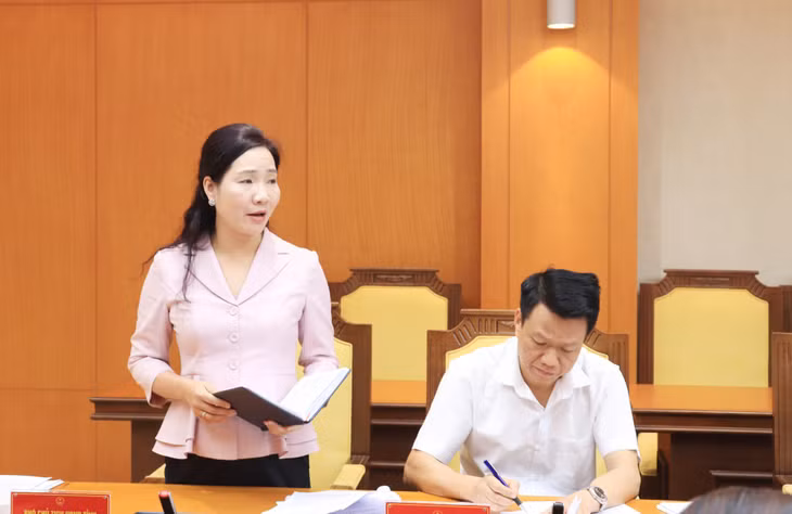 Đồng chí Nguyễn Thị Hạnh, Phó Chủ tịch UBND tỉnh làm rõ một số nội dung.