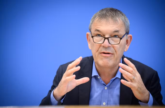 Giám đốc UNRWA Philippe Lazzarini tại Berlin, Đức ngày 16/10. Ảnh: AFP