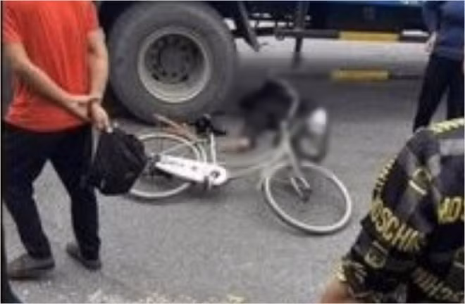 Hiện trường vụ tai nạn. Ảnh: Ban An toàn giao thông TP Hải Phòng