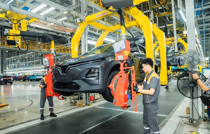 Trọng điểm đầu tư của VinVentures là trí tuệ nhân tạo, chất bán dẫn... và các sản phẩm có hàm lượng công nghệ cao. Trong ảnh: tại nhà máy của Vingroup - Ảnh: Đ.H.