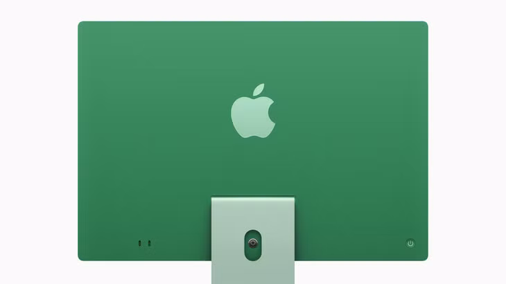 Màu xanh lá trên iMac mới.