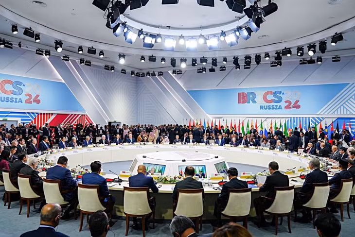 Toàn cảnh Hội nghị cấp cao BRICS mở rộng ở Kazan, Nga ngày 24/10/2024. Ảnh: ANI/TTXVN