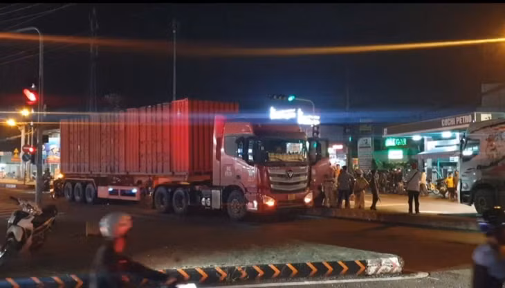 Hiện trường vụ tai nạn.