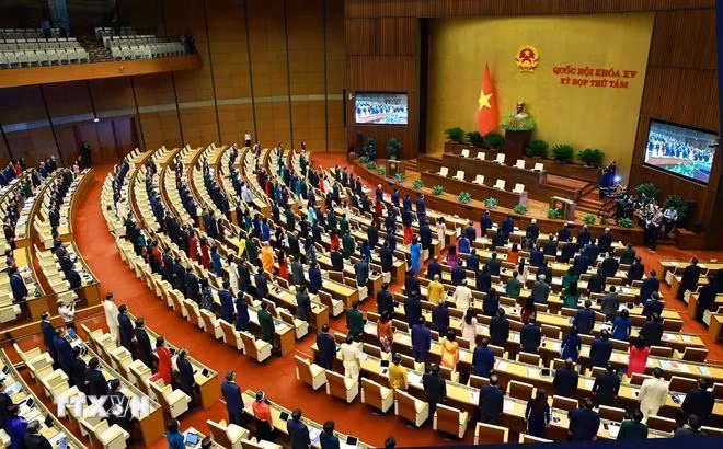Phiên khai mạc Kỳ họp thứ 8, Quốc hội khóa XV. (Ảnh: TTXVN)