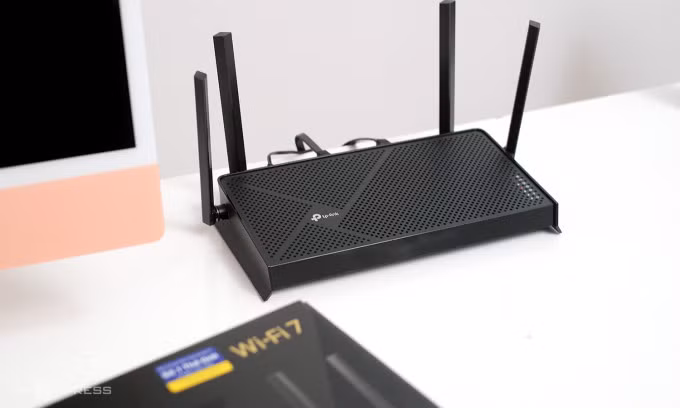 TP-Link Archer BE230 là router đầu tiên hỗ trợ Wi-Fi 7 bán tại Việt Nam. Ảnh: Tuấn Hưng