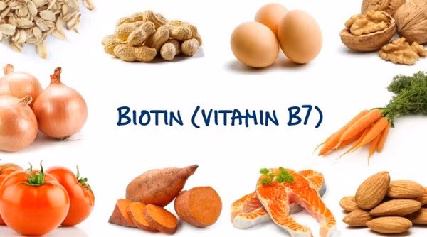 Thực phẩm giàu vitamin A, vitamin B7.