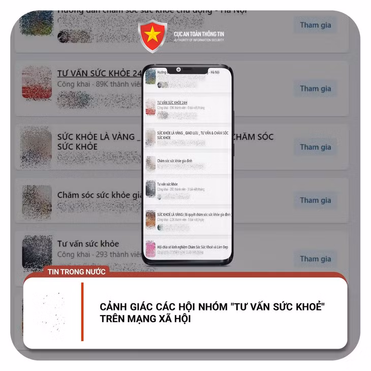Cảnh giác các hội nhóm "tư vấn sức khỏe" trên mạng xã hội.